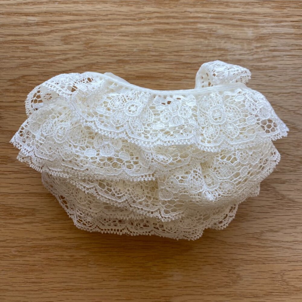 Ivory Lace Trim